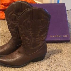 Never worn Madden Girl Cowboy boots